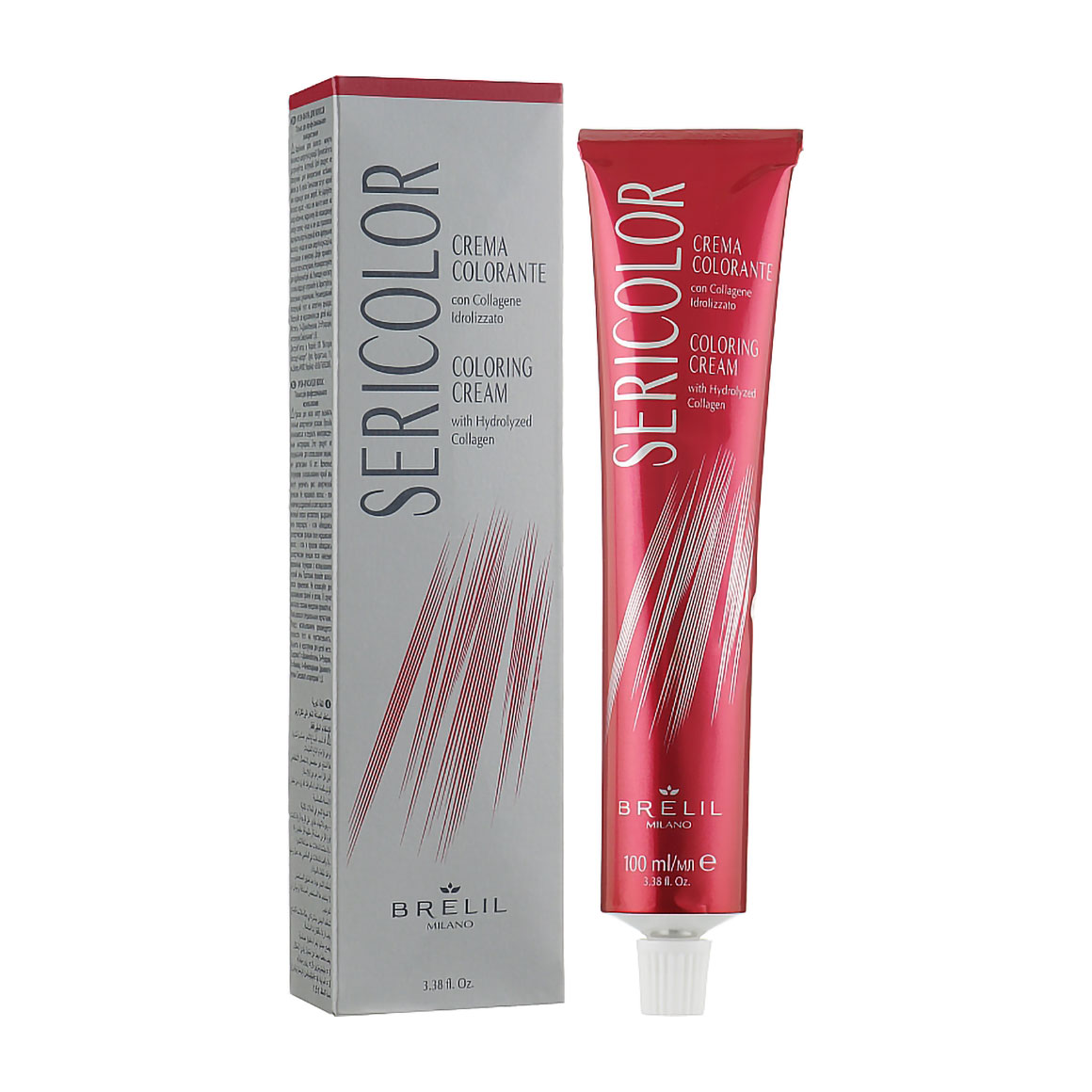 Перманентна фарба для волосся Brelil SeriColor Coloring Cream 6.01 Natural Dark Ash Blonde, 100 мл